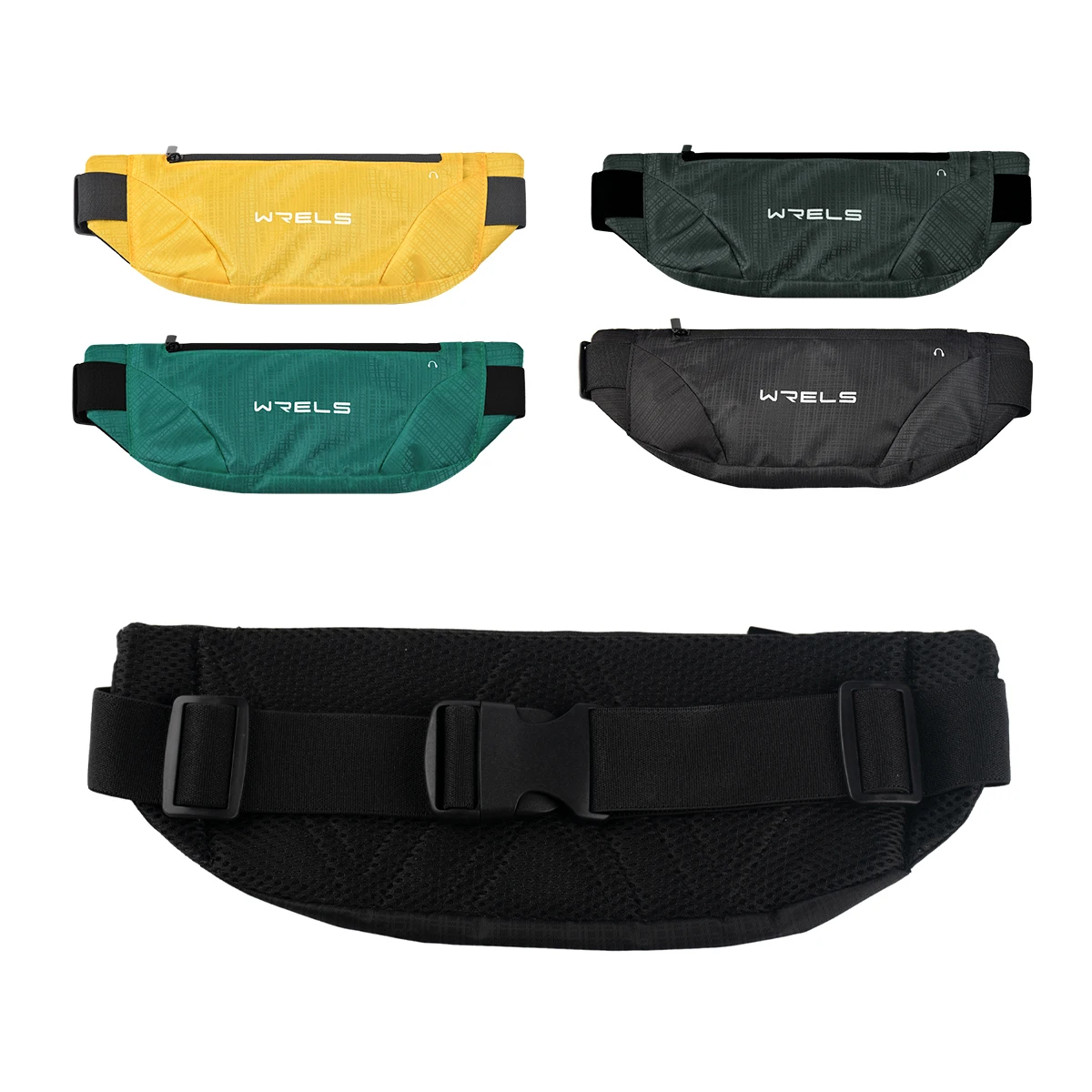 WRELS Waist Bag Outdoor Running Cycling Bag Waterproof Sports Fanny Pack Mobile Phone Case Gym Jogging Run Pouch Belt Bag