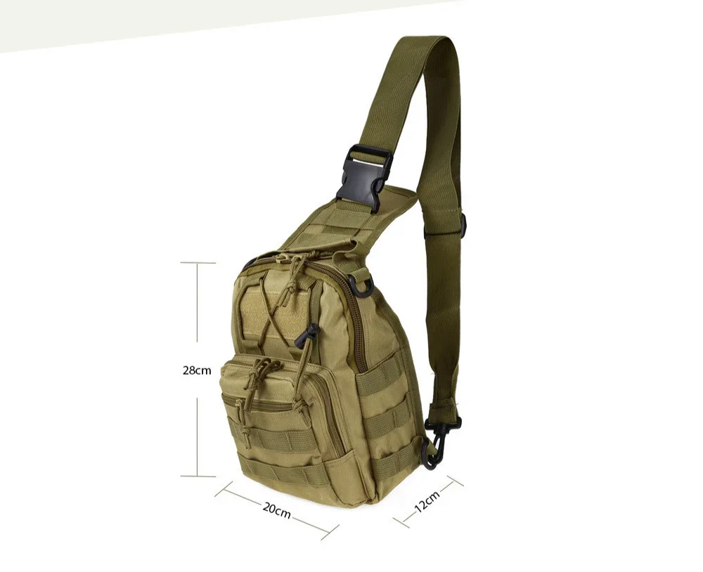 Men's outdoor Chest Pack 900D Oxford Mountaineering Camping Fishing Trekking