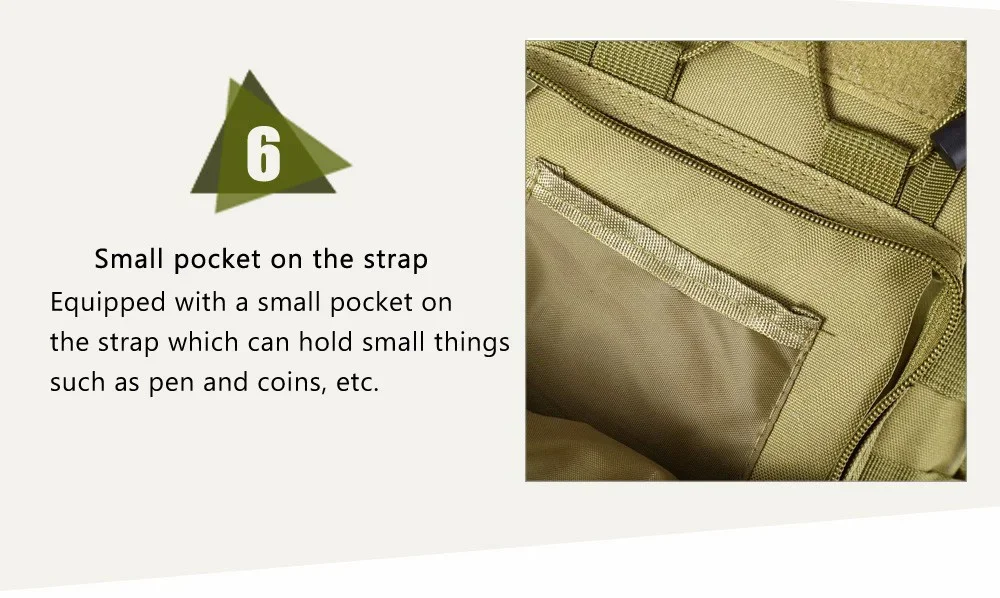 Men's outdoor Chest Pack 900D Oxford Mountaineering Camping Fishing Trekking