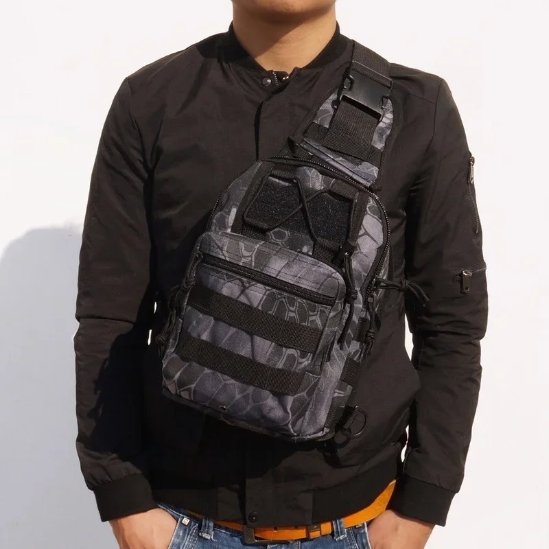 Men's outdoor Chest Pack 900D Oxford Mountaineering Camping Fishing Trekking