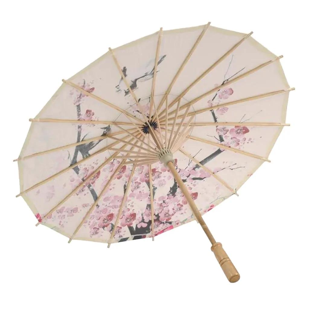 Silk Cloth Umbrella Chinese Ancient Dance Umbrella Decorative Umbrella Chinese Style Oil Paper Classical Style Umbrella