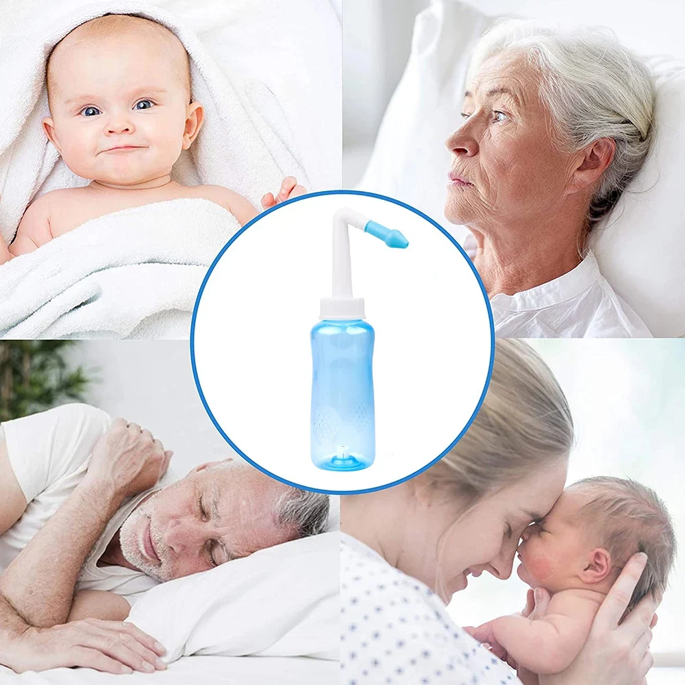 300/500ml Nasal Wash Cleaner Bottles Adults Children Nose Protector Rhinitis Nasal Washer Avoid Allergic Rhinitis Neti Pot