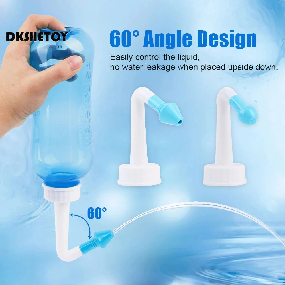 300/500ml Nasal Wash Cleaner Bottles Adults Children Nose Protector Rhinitis Nasal Washer Avoid Allergic Rhinitis Neti Pot