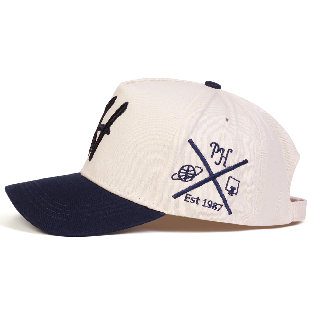 Unisex H Letter Embroidered Baseball Caps Spring Autumn Outdoor Adjustable Casual Hats Sunscreen Hat