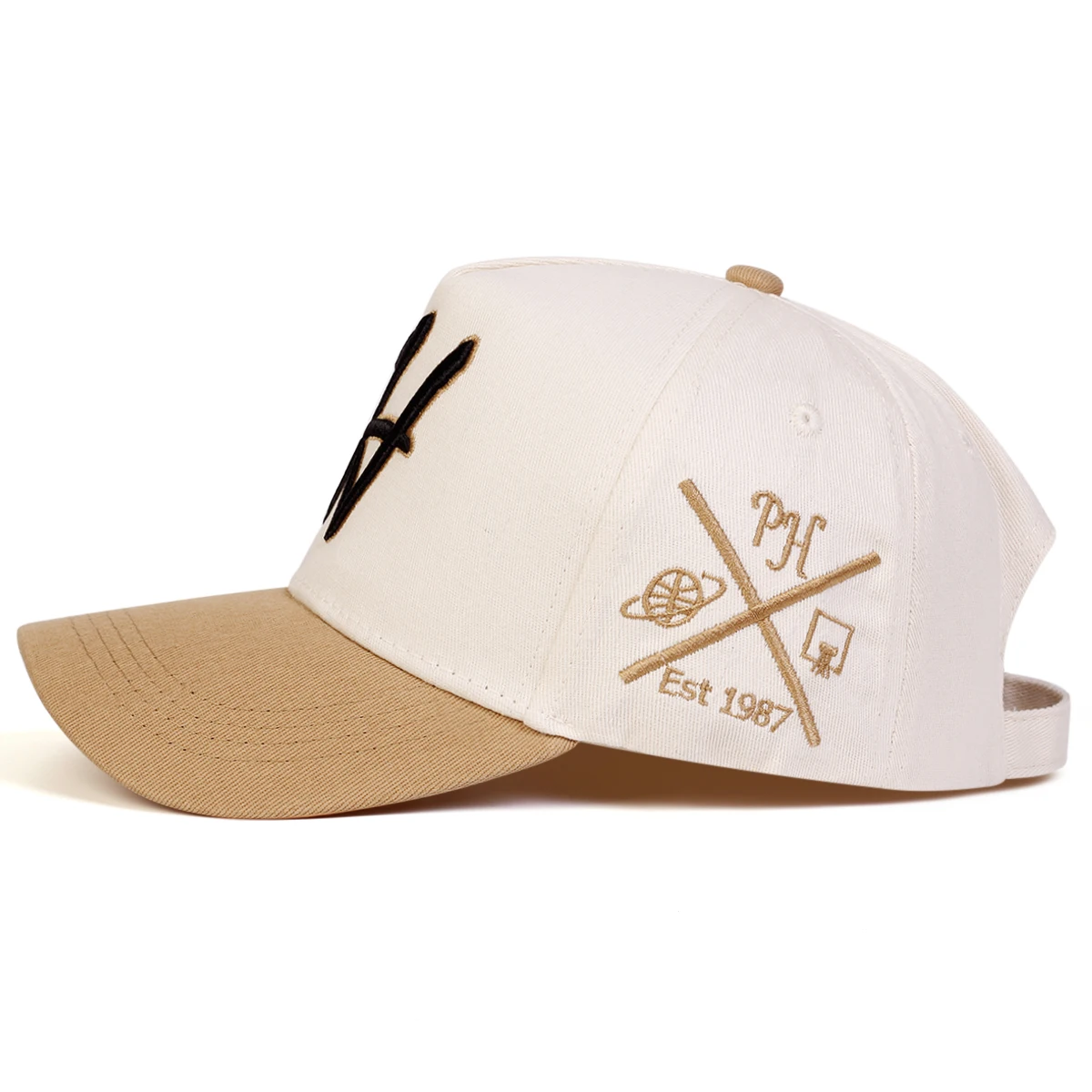 Unisex H Letter Embroidered Baseball Caps Spring Autumn Outdoor Adjustable Casual Hats Sunscreen Hat