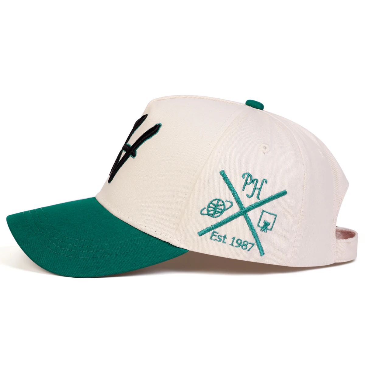 Unisex H Letter Embroidered Baseball Caps Spring Autumn Outdoor Adjustable Casual Hats Sunscreen Hat