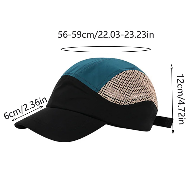 2024 Japanese Quick Drying Baseball Cap Men Women Thin Mesh Shade Short Brim Caps Summer Outdoor Sports Running Golf Fishing Hat