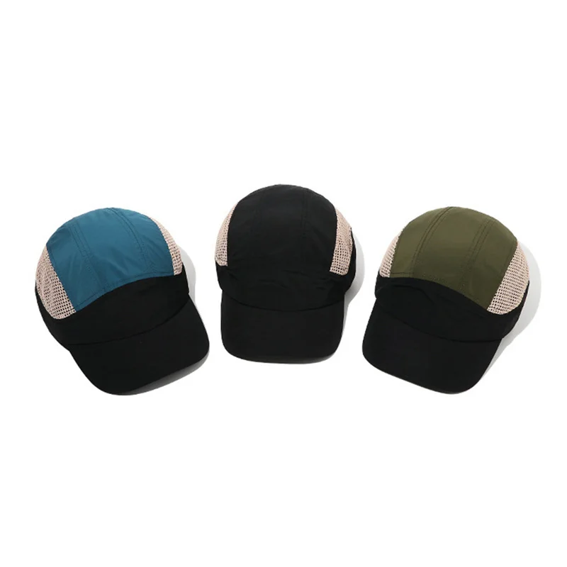 2024 Japanese Quick Drying Baseball Cap Men Women Thin Mesh Shade Short Brim Caps Summer Outdoor Sports Running Golf Fishing Hat