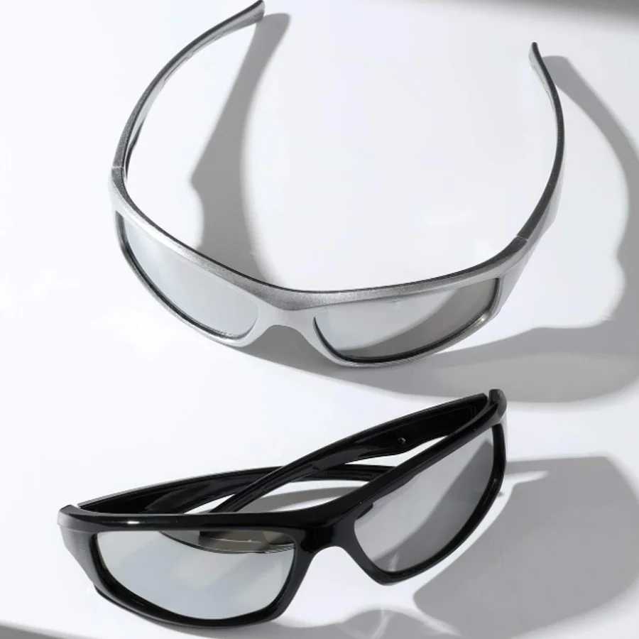 2PCS Square Frame Men's Sunglasses Combination Y2K Style Daily Street Summer Party Decoration Glasses Women