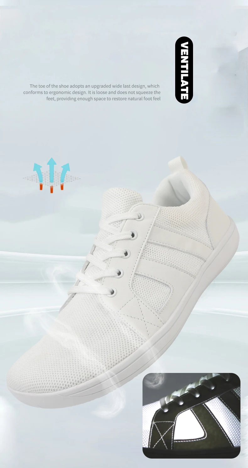 Wide-toed Shoes Men's Fashion Simple Casual Sports Shoes Barefoot Shoes Women's Jogging Shoes Walking Shoes