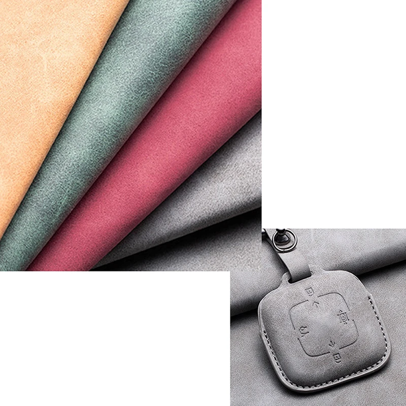 Leather 4 Buttons Car Remote Key Case Cover for Zeekr 001 X 2021 2022 2023 for ZEEKR 001 009 Full Protector Fob Keychain