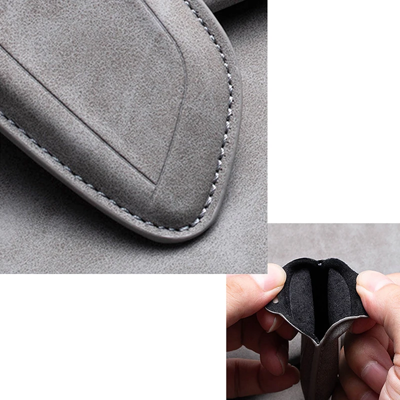 Leather 4 Buttons Car Remote Key Case Cover for Zeekr 001 X 2021 2022 2023 for ZEEKR 001 009 Full Protector Fob Keychain