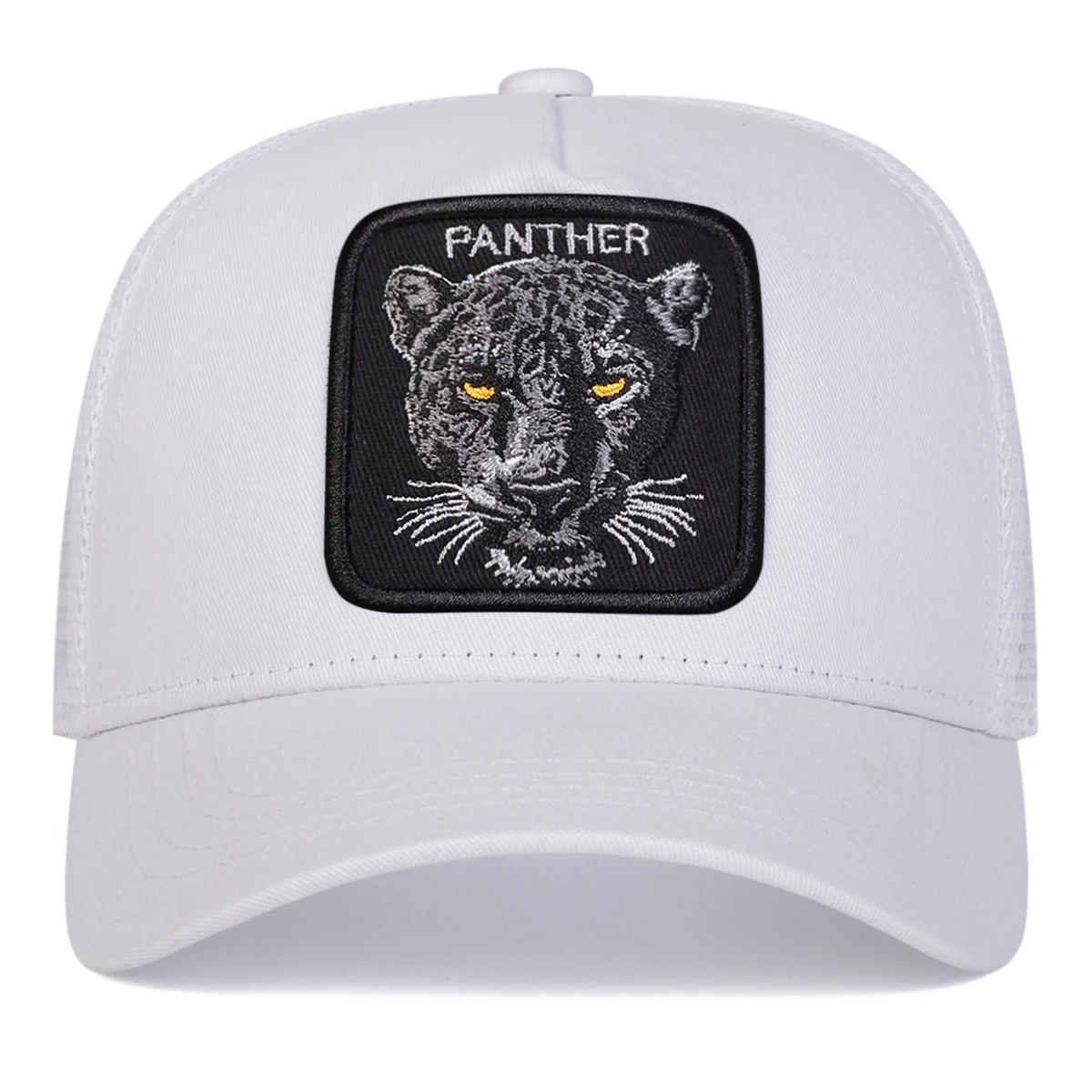 Unisex PANTHER Embroidery Baseball Net Caps Spring and Summer Outdoor Adjustable Casual Hats Sunscreen Hat