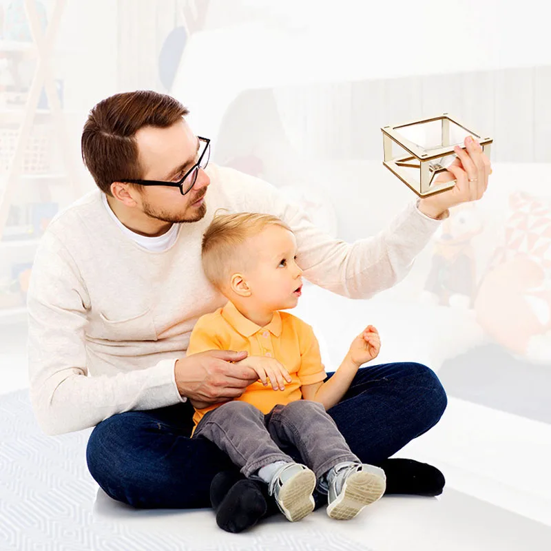 3D holographic projector scientific production of children's handmade puzzles DIY experimental materials small production toys