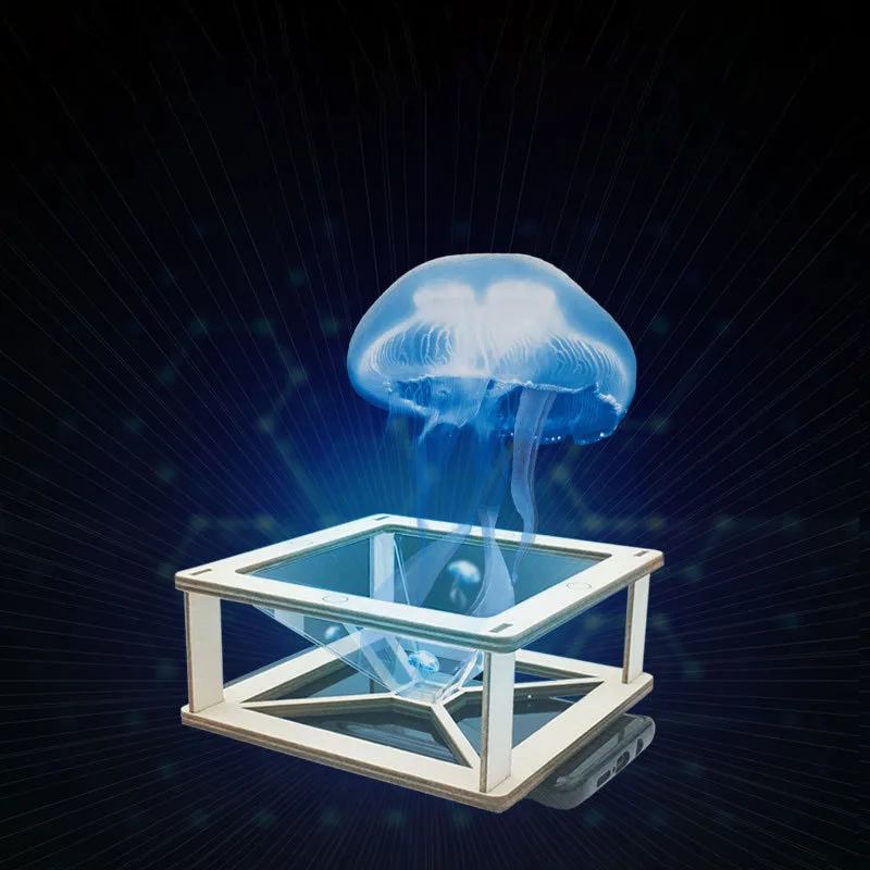 3D holographic projector scientific production of children's handmade puzzles DIY experimental materials small production toys