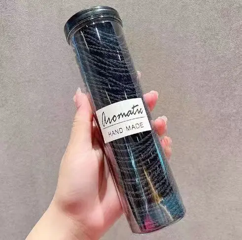 100PCS Candy Color Soft Kids Elastic Hair Ties No Hurt Hair Girls Small Ponytail Hair Bands Children Hair Accessories