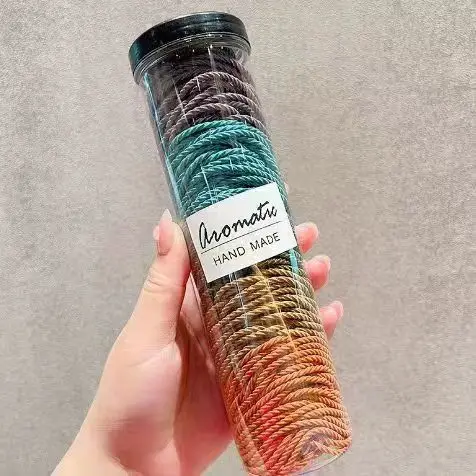 100PCS Candy Color Soft Kids Elastic Hair Ties No Hurt Hair Girls Small Ponytail Hair Bands Children Hair Accessories