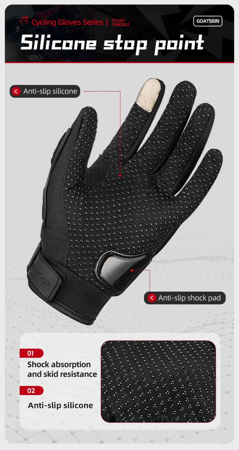 Moto Motorcycle Protect Racing Glove Cycling Riding Men Anti-drop Four-season Breathable Full Finger Knight Touch Screen Gloves