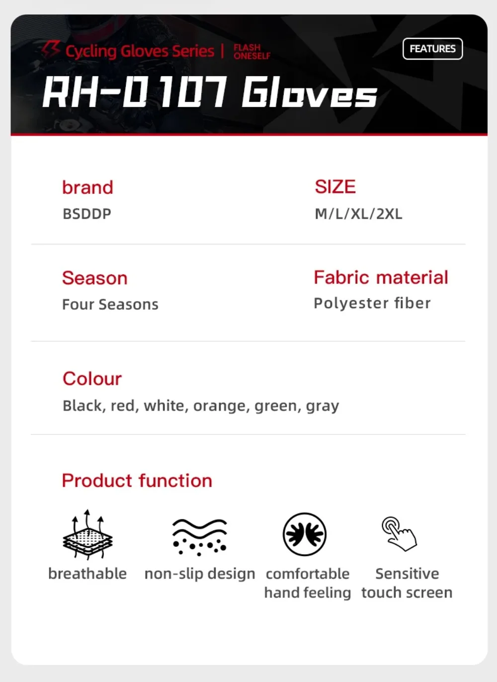 Moto Motorcycle Protect Racing Glove Cycling Riding Men Anti-drop Four-season Breathable Full Finger Knight Touch Screen Gloves