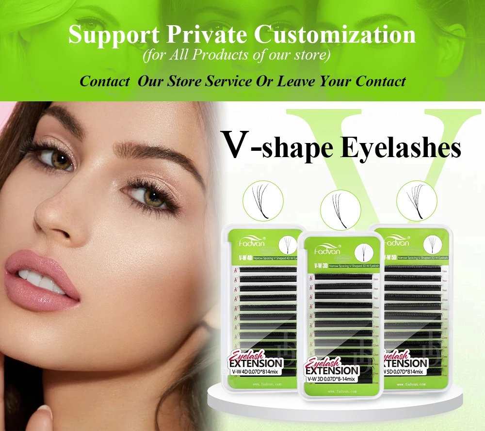 Fadvan 10pcs/Lot Cluster lashes 3 Rows 10D/20D/30D/40D 8-16mm Individual Lashes Extensions Natural Look LasFluffy Cluster Lashes