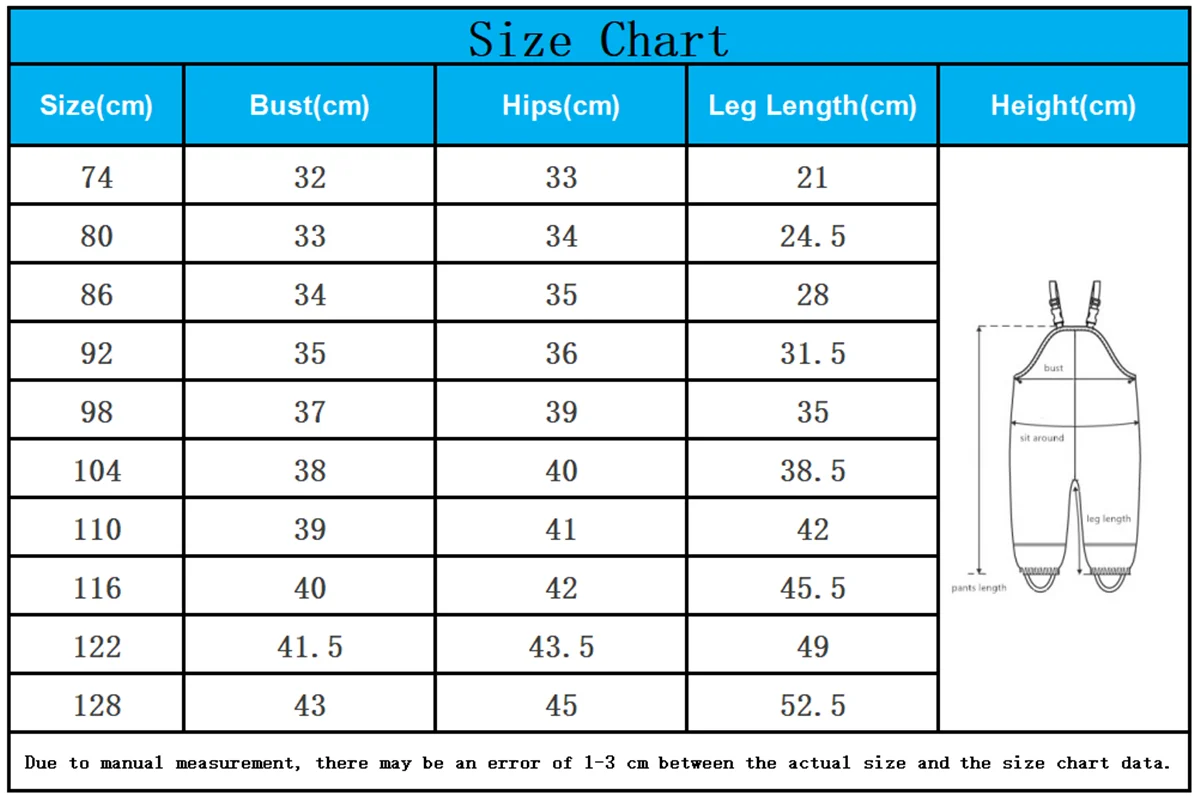 HONEYKING Children Waterproof Rain Pants Baby Jumpsuits Boys Girls Overalls Pants Fashion Kids Overalls