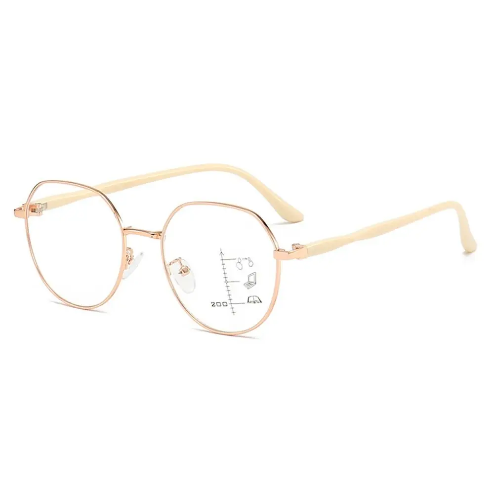 Multifocal Reading Glasses Progressive Near Far Square Eyeglasses Blue Ray Blocking Anti-Blue Light Men Women Reading Glasses