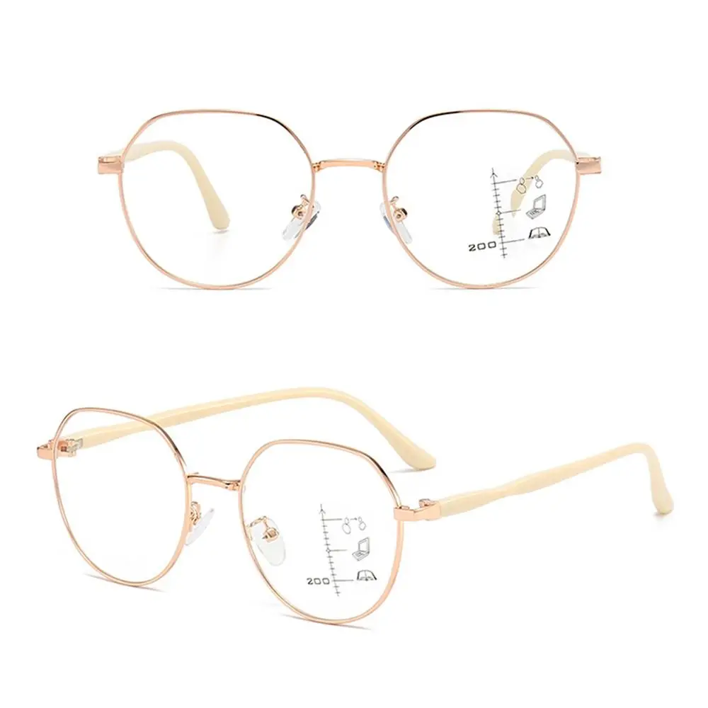 Multifocal Reading Glasses Progressive Near Far Square Eyeglasses Blue Ray Blocking Anti-Blue Light Men Women Reading Glasses