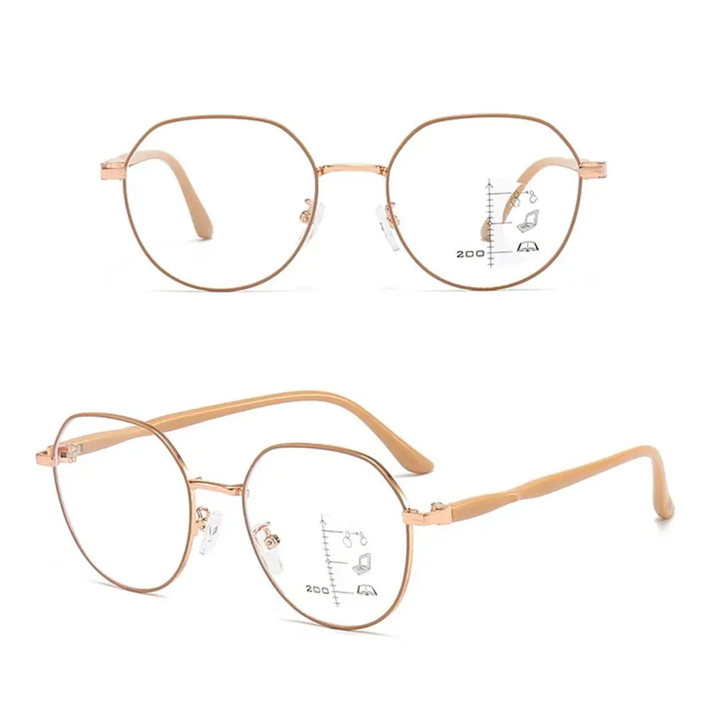 Multifocal Reading Glasses Progressive Near Far Square Eyeglasses Blue Ray Blocking Anti-Blue Light Men Women Reading Glasses