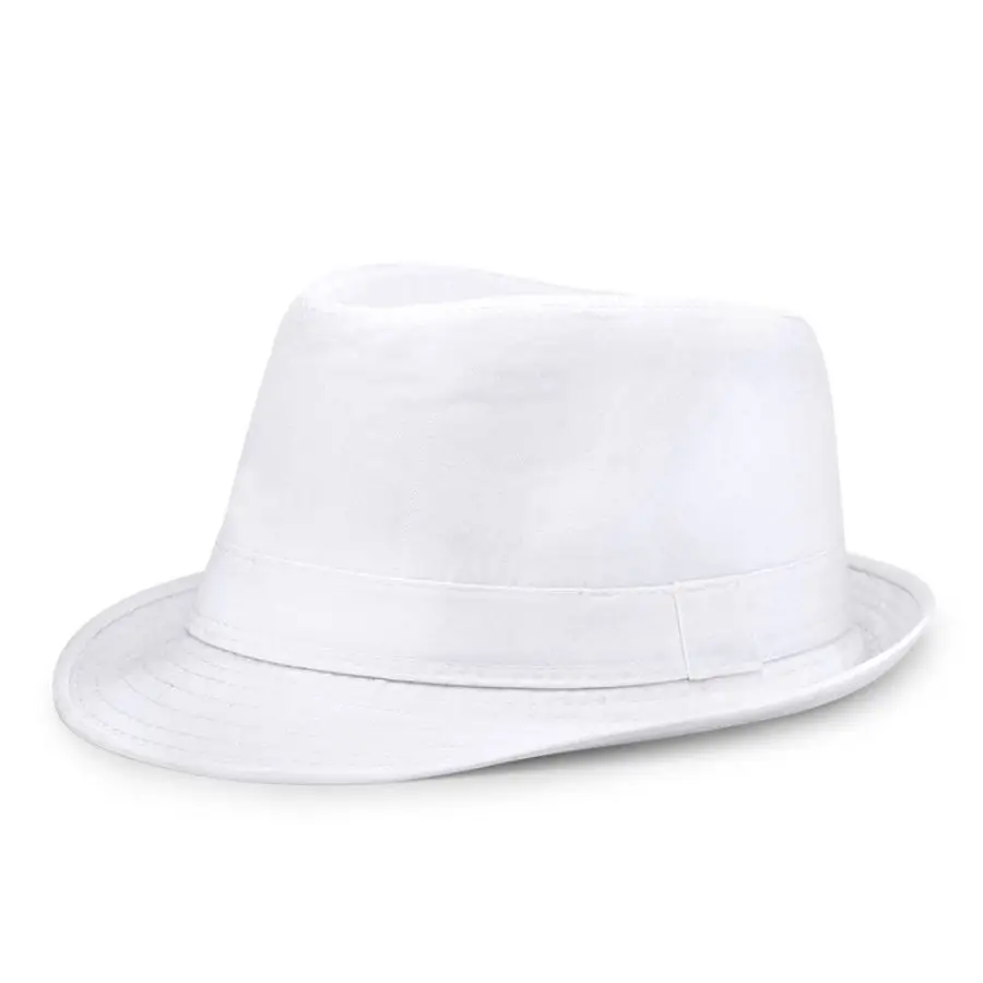 Summer Solid Bright Color Sun Hat British Jazz Hat Top Hat Men's Top Hat Winter Middle-aged and Elderly Jazz Warm Hat Fedora Hat