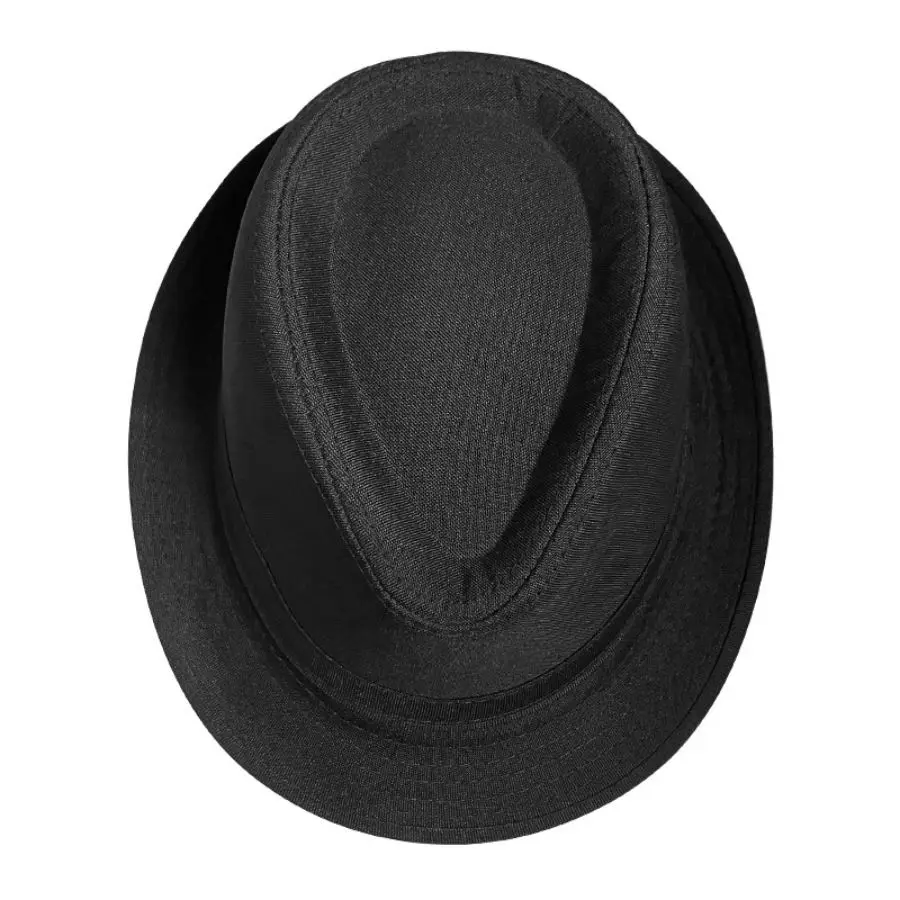 Summer Solid Bright Color Sun Hat British Jazz Hat Top Hat Men's Top Hat Winter Middle-aged and Elderly Jazz Warm Hat Fedora Hat