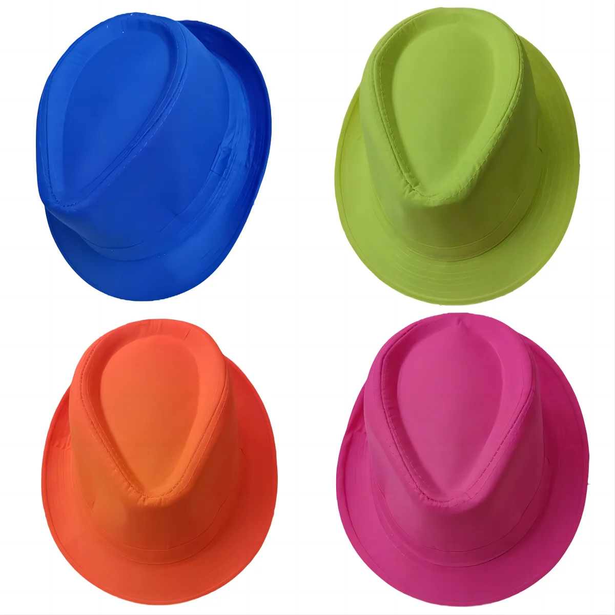 Summer Solid Bright Color Sun Hat British Jazz Hat Top Hat Men's Top Hat Winter Middle-aged and Elderly Jazz Warm Hat Fedora Hat