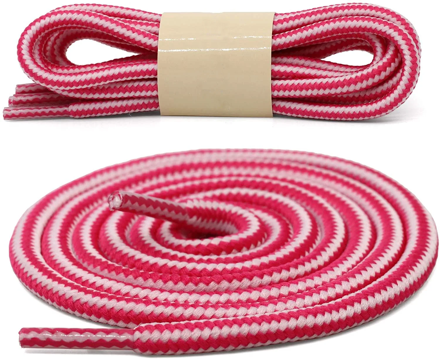 1 Pair 18 Colors Striped Double Color Shoe Laces Round Outdoor Sneakers Shoelaces Cotton Boots Shoelace 70CM 90CM 120CM 150CM