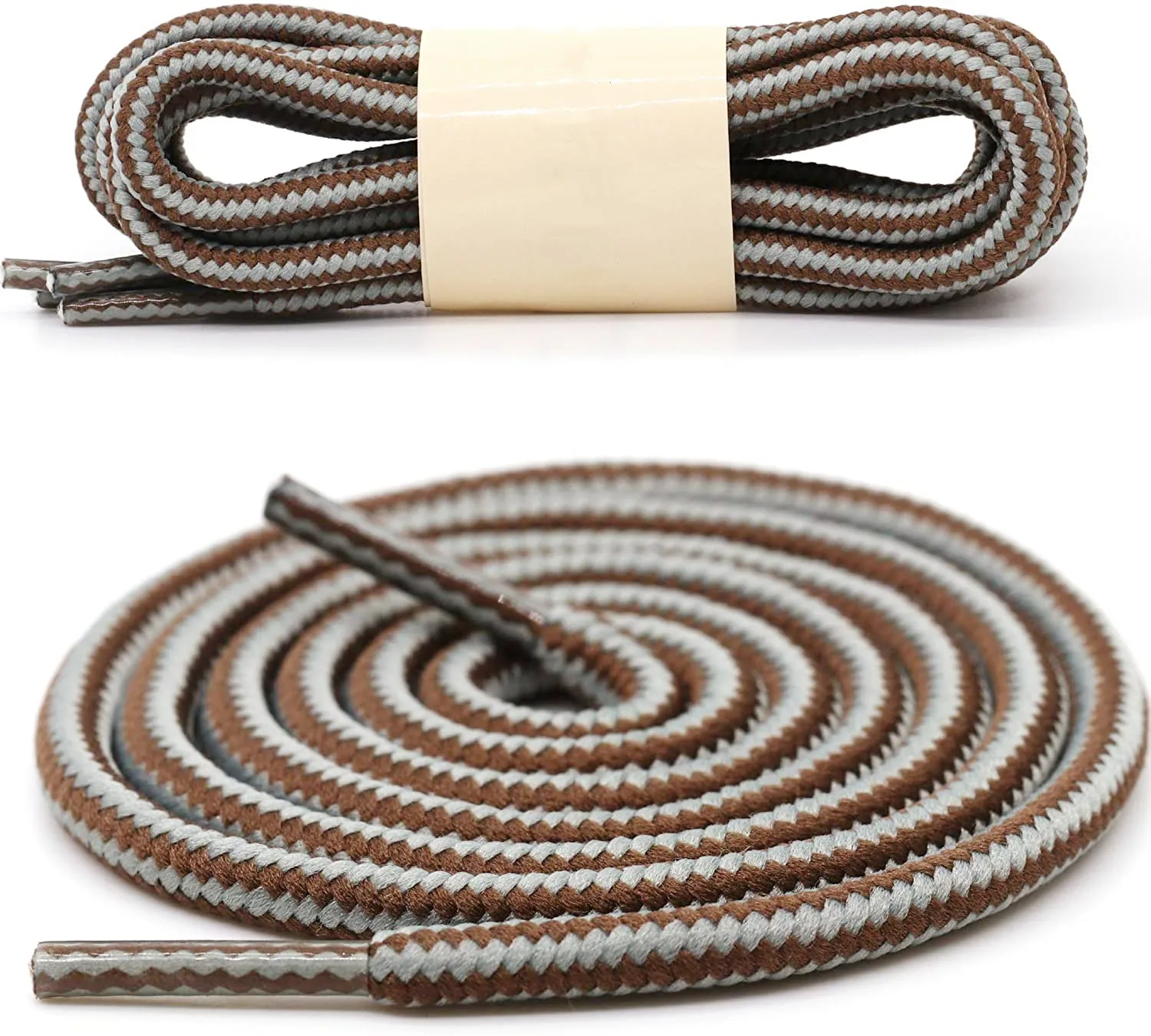 1 Pair 18 Colors Striped Double Color Shoe Laces Round Outdoor Sneakers Shoelaces Cotton Boots Shoelace 70CM 90CM 120CM 150CM