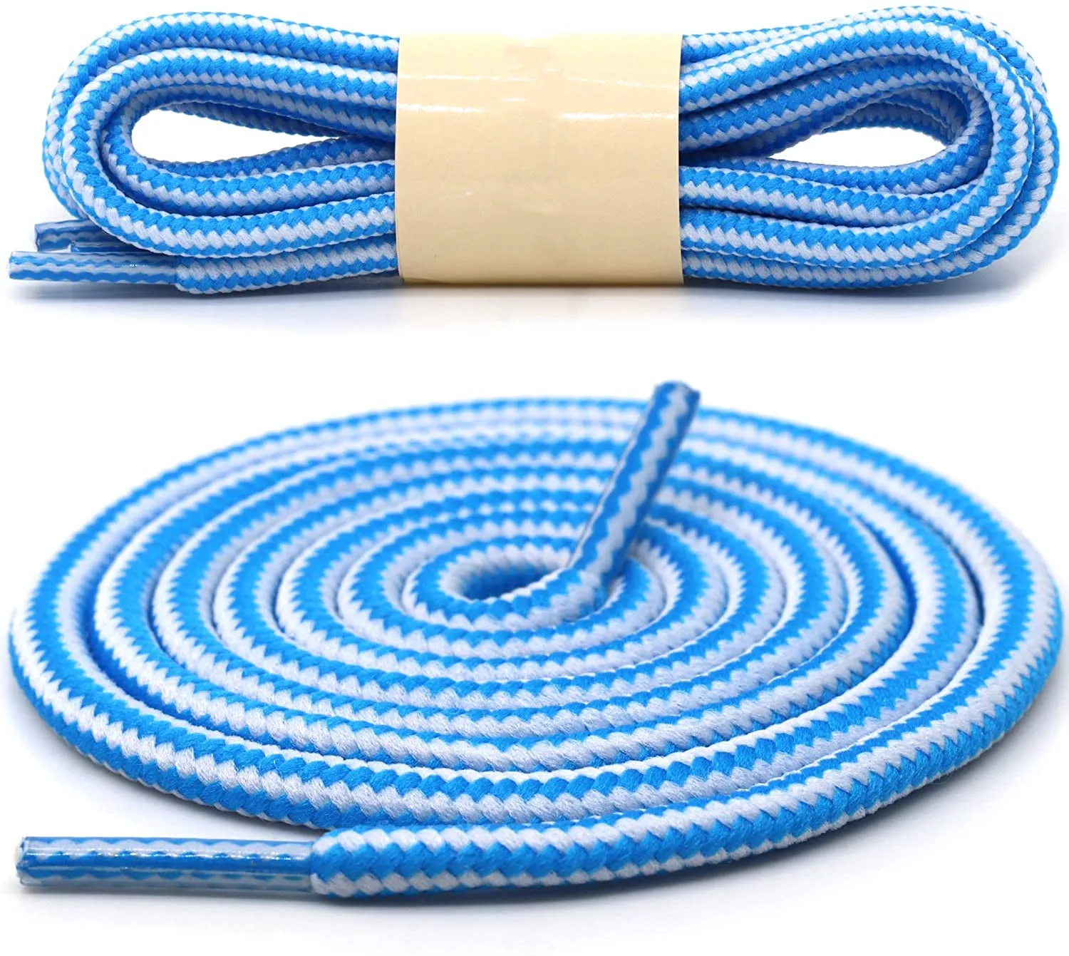 1 Pair 18 Colors Striped Double Color Shoe Laces Round Outdoor Sneakers Shoelaces Cotton Boots Shoelace 70CM 90CM 120CM 150CM