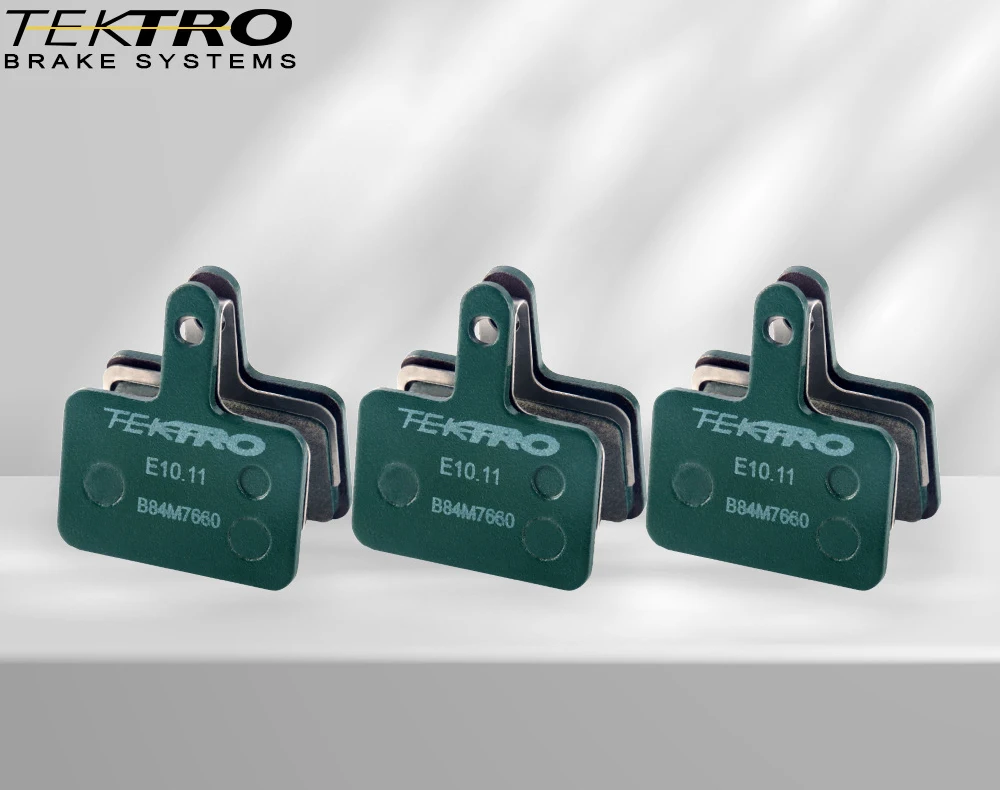 TEKTRO E10.11 MTB/Road Disc Brake Pads Resin-Metal 2mm Universal, Compatible with Shimano M355/M395/495 & Tektro HD-M520/E350