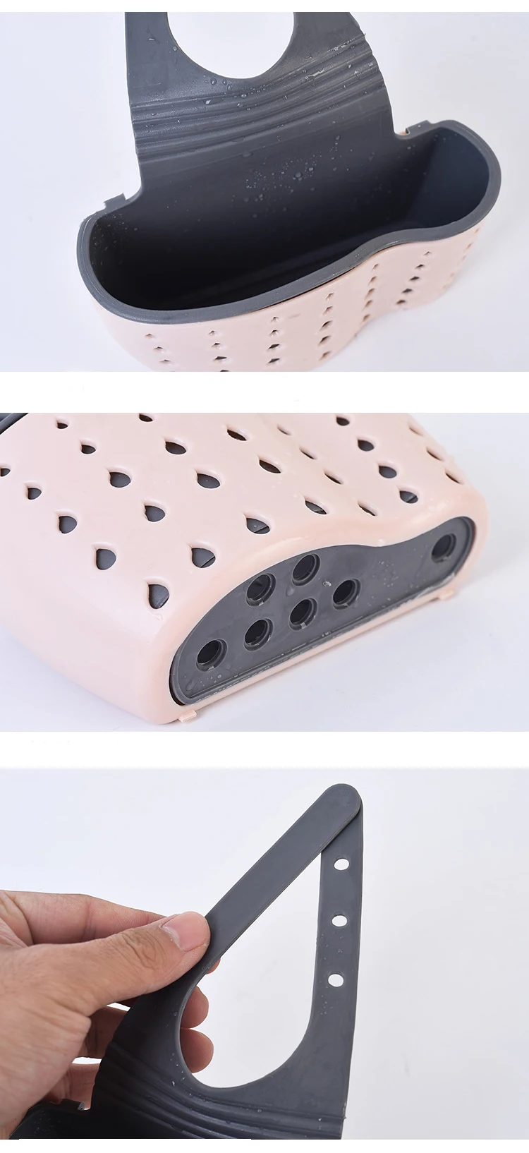 Kitchen Sink Holder Hanging Drain Basket Adjustable Soap Sponge Shelf Organizer Bathroom Faucet Holder Rack Kitchen Accessories