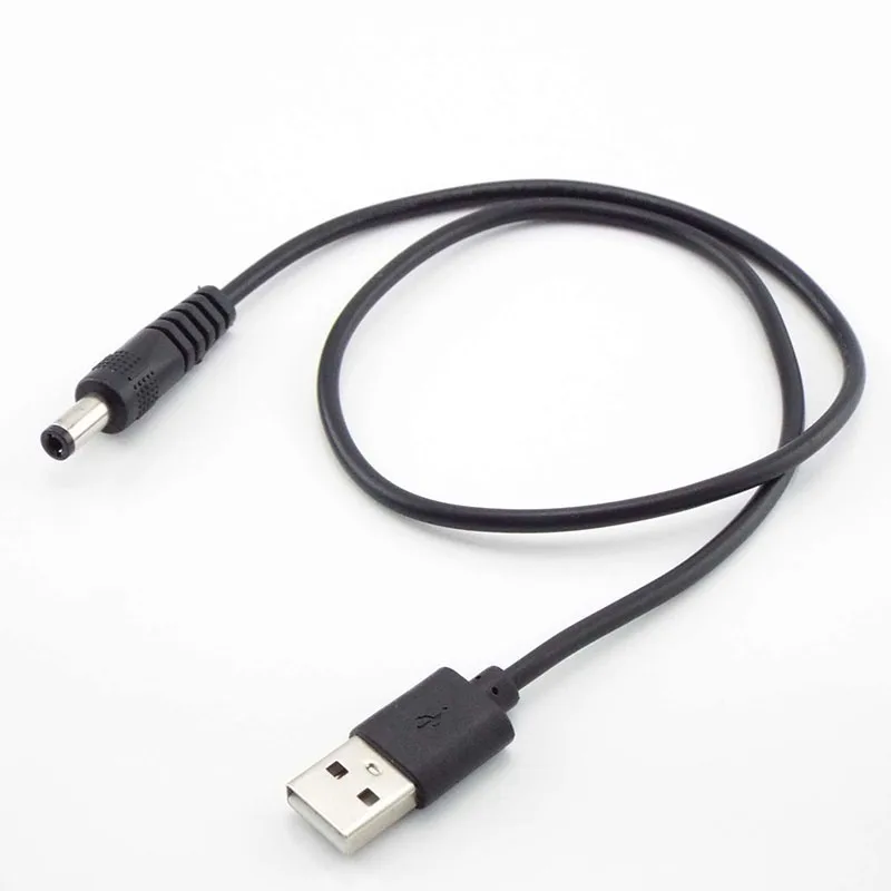 0.5M 2M 5V USB type A Male to DC 3.5 1.35 4.0 1.7 5.5 2.1 5.5 2.5mm male plug extension power cord supply Jack cable connector
