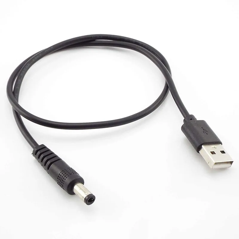0.5M 2M 5V USB type A Male to DC 3.5 1.35 4.0 1.7 5.5 2.1 5.5 2.5mm male plug extension power cord supply Jack cable connector