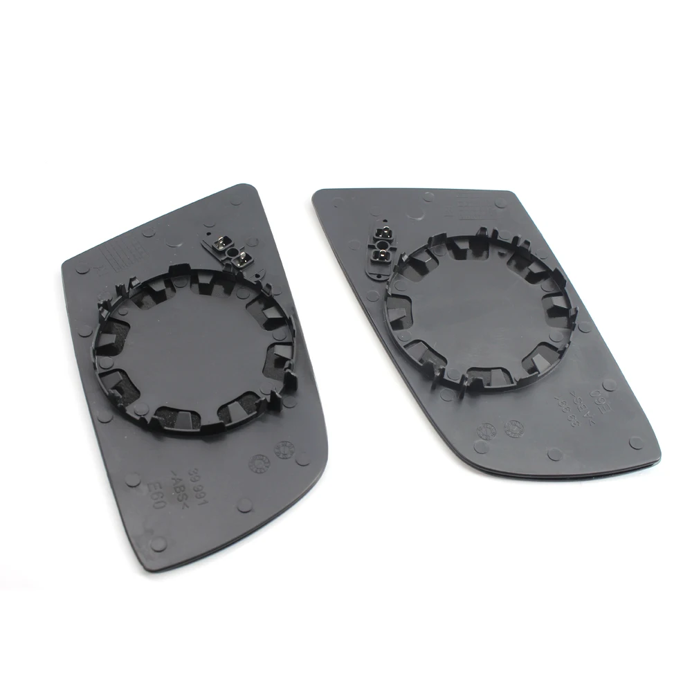 For BMW 5 Series E60 E61 E63 E64 2003-2008 Left&Right Side Blue Heated Wing Mirror Glass Wide Angle Rearview Mirror