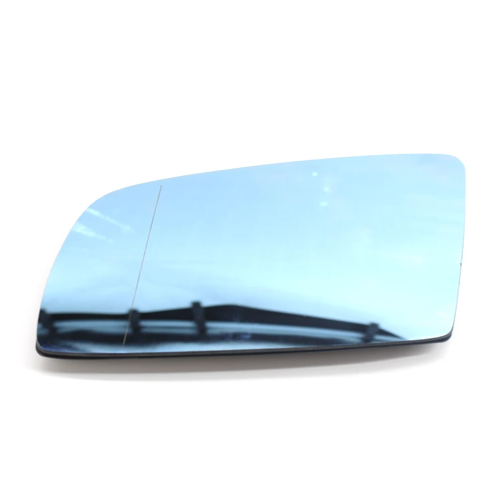 For BMW 5 Series E60 E61 E63 E64 2003-2008 Left&Right Side Blue Heated Wing Mirror Glass Wide Angle Rearview Mirror