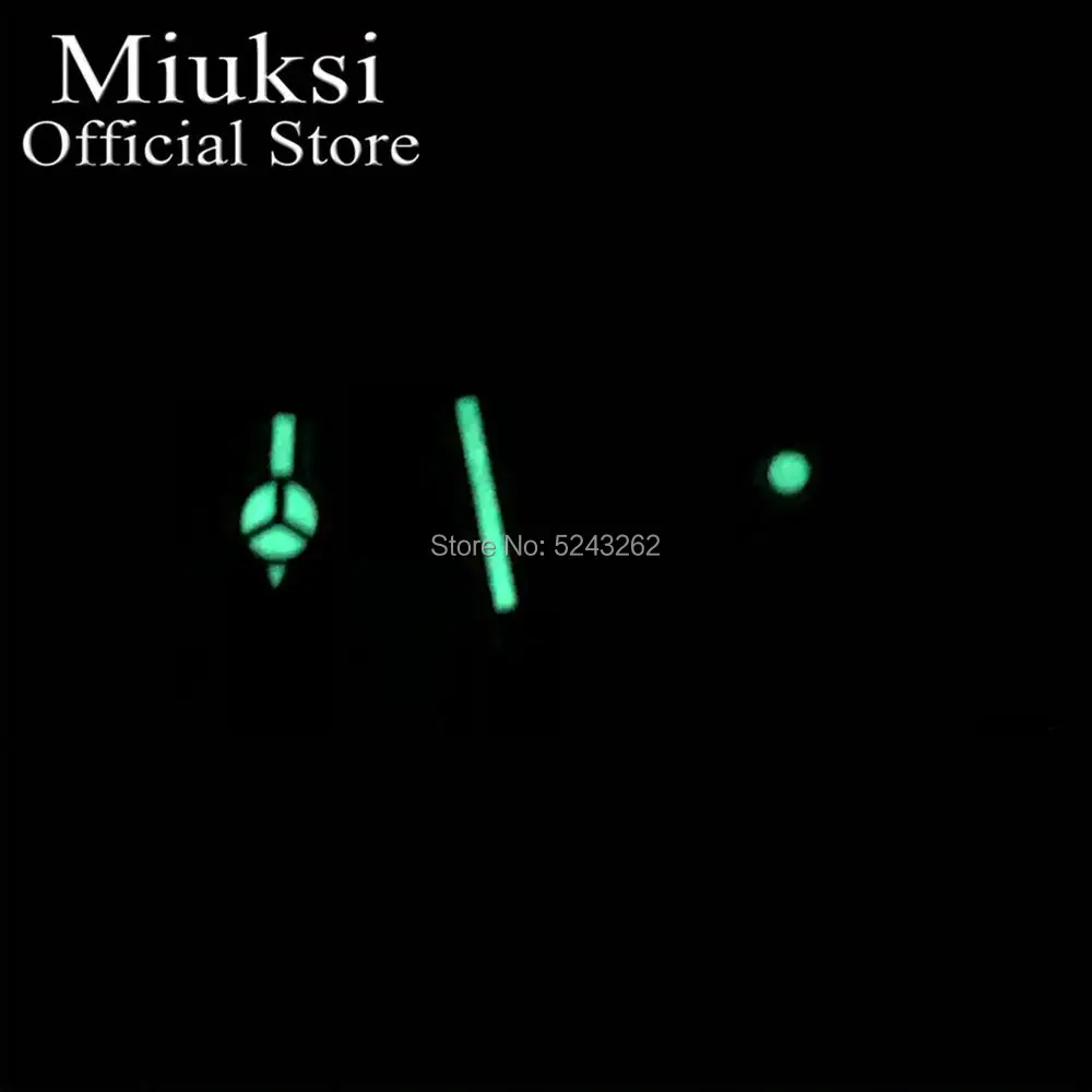 Miuksi watch hands green luminous hands fit NH35 NH36 3135 ETA2836 2824 Miyota8205 8215 821A Mingzhu DG2813 3804 PT5000 movement