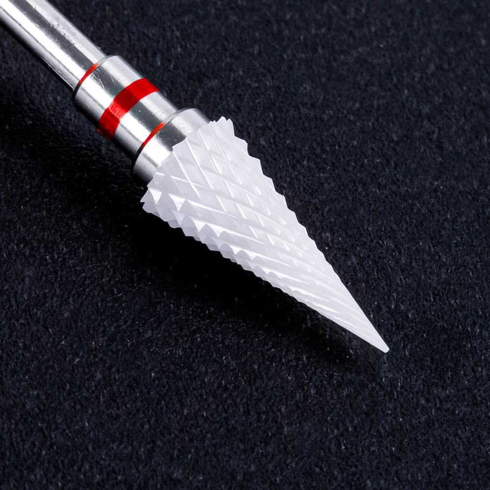 LadyMisty Ceramic Carbide Nail Drill Bit Nail Cutter Rotate Burr Milling Bits Electric Drill Machine For Manicure Pedicure Tools