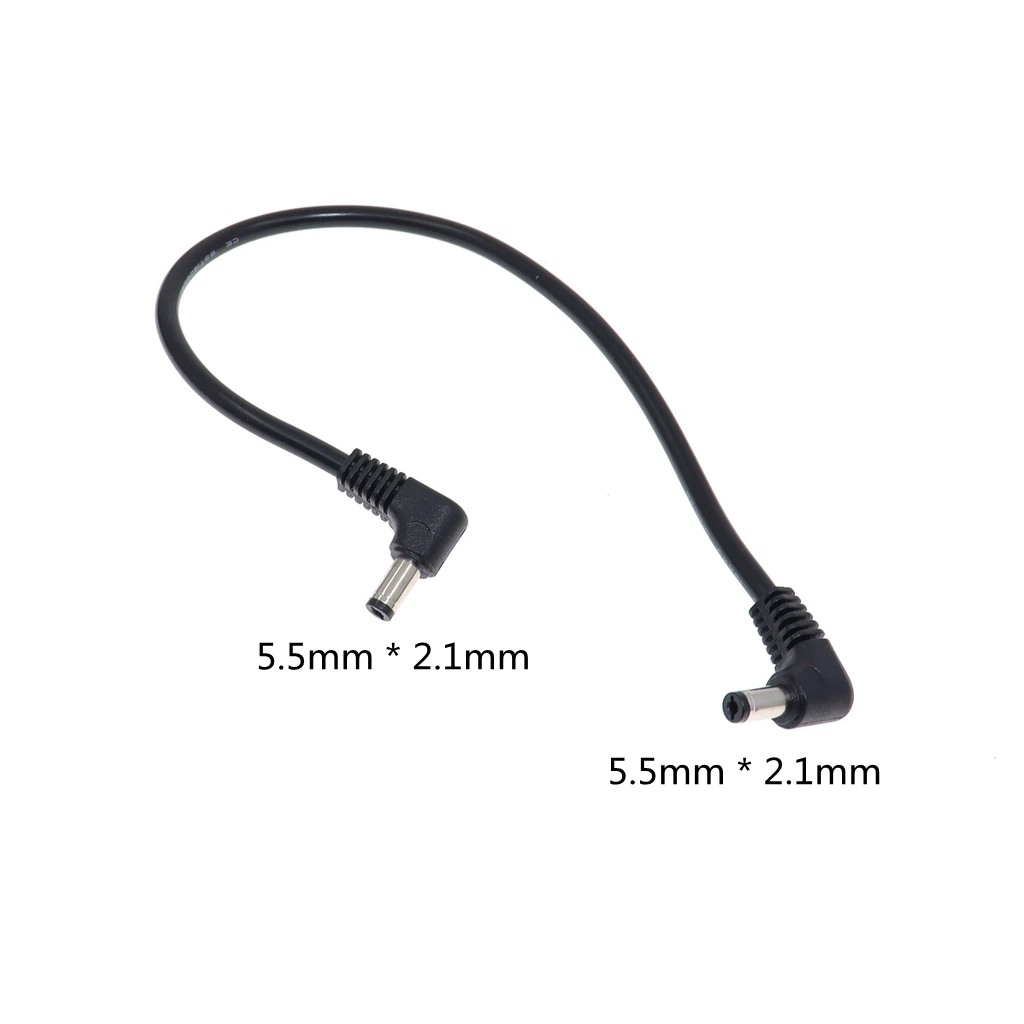 18AWG DC Power Cord 5.5x2.5mm / 5.5*2.1mm Both 90 Degree Angel Type Cable 5.5/2.1mm Plug Supply Adapter 10A 0.3m/1.5m