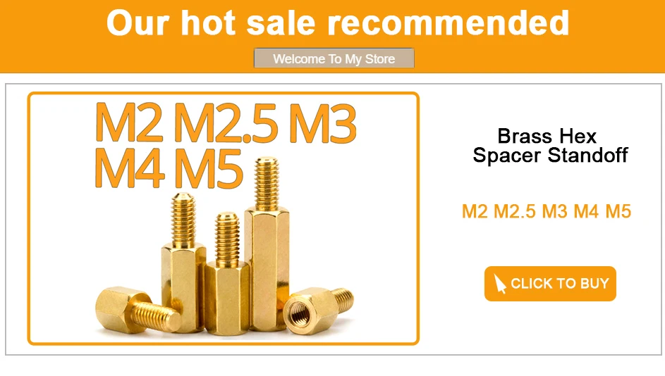 M2 M2.5 M3 M4 M5 M6 M8 Brass Hot Melt Insert Knurled Nut Thread Heat Molding Double Twill Injection Embedment Nut For 3D Printer