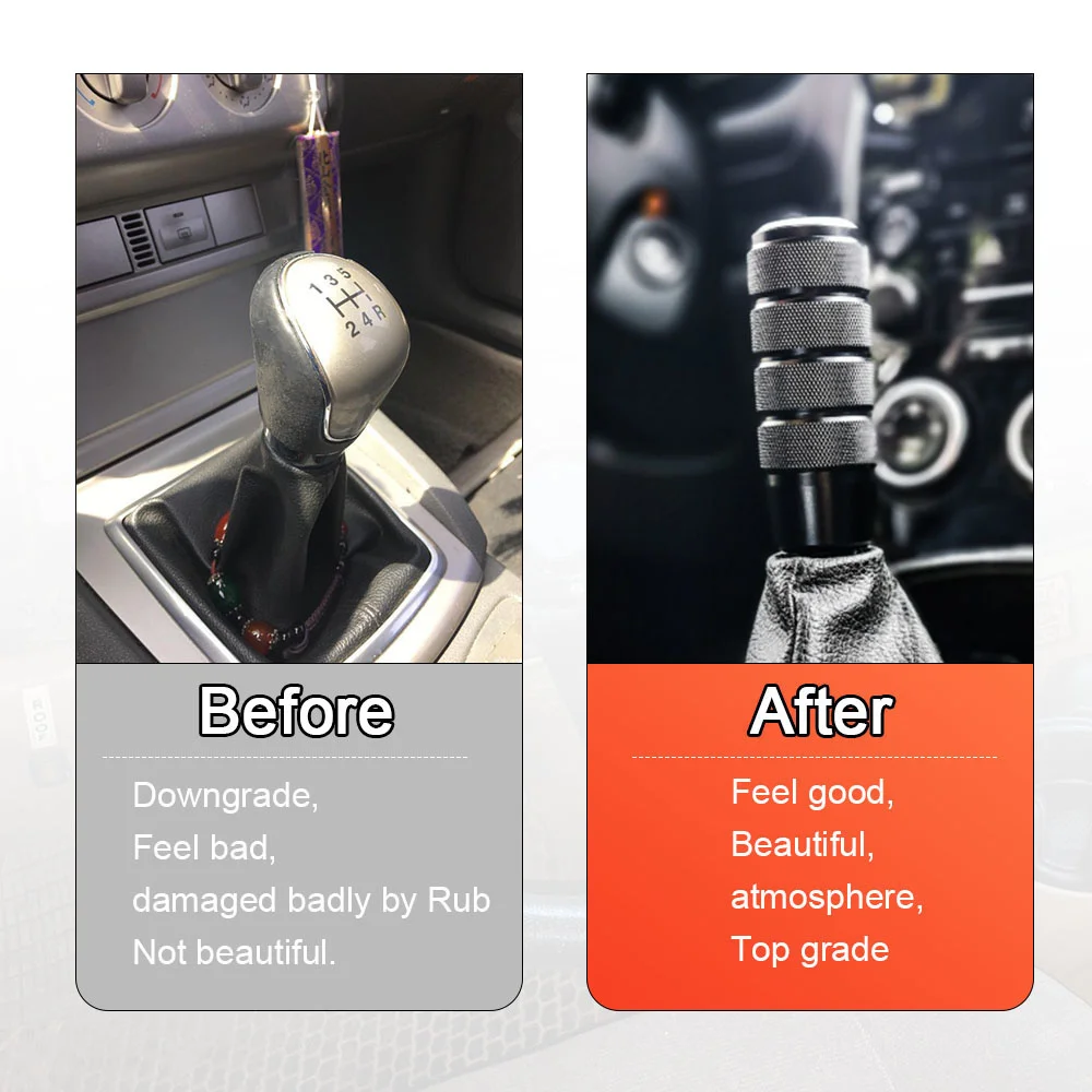 Universal 95mm Non-Slip gear stick Gear Shift Knob M8 M10 M12 Universal Car Manual Transmission Aluminum gear shifter knob