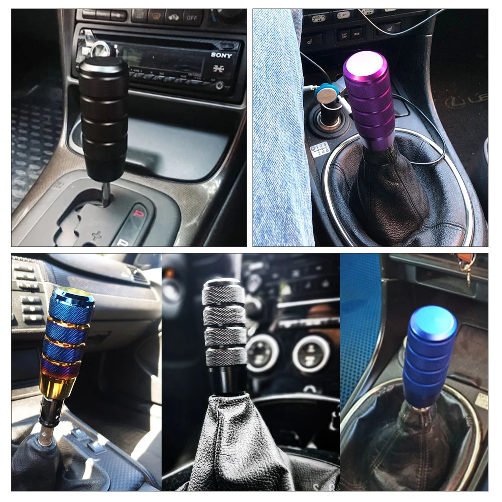 Universal 95mm Non-Slip gear stick Gear Shift Knob M8 M10 M12 Universal Car Manual Transmission Aluminum gear shifter knob