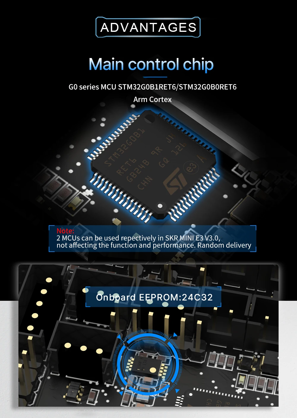 BIGTREETECH BTT SKR Mini E3 V3.0 Motherboard With TMC2209 UART VS SKR 2 3D Printer Mainboard for Ender 3 Ender 5 Pro CR 10