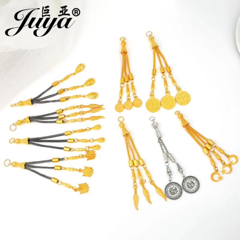 2pcs/lot Tassel Charms Gold Color Pendant For Earrings Necklaces DIY Handmade Decorations Supplies Jewelry Making Accessories