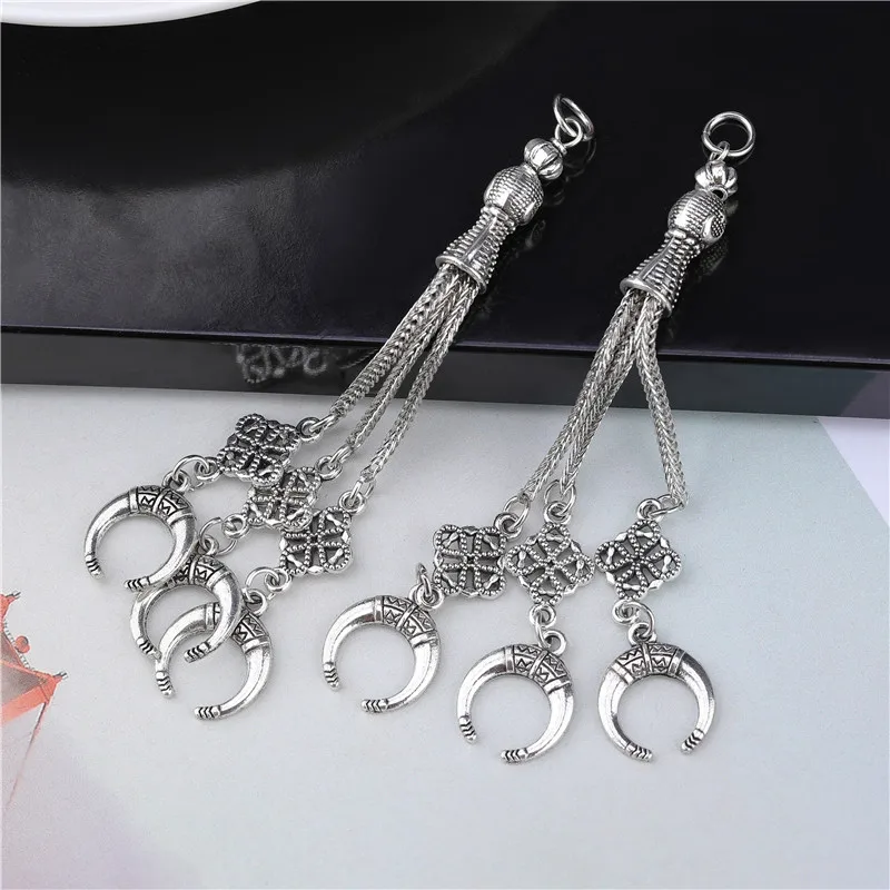 2pcs/lot Tassel Charms Gold Color Pendant For Earrings Necklaces DIY Handmade Decorations Supplies Jewelry Making Accessories