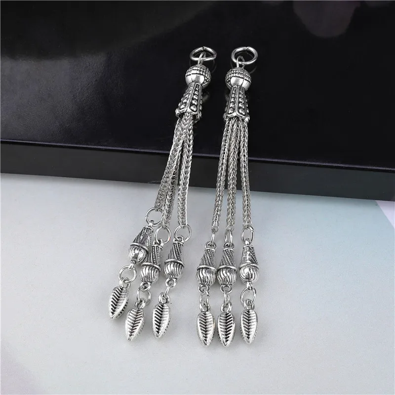 2pcs/lot Tassel Charms Gold Color Pendant For Earrings Necklaces DIY Handmade Decorations Supplies Jewelry Making Accessories